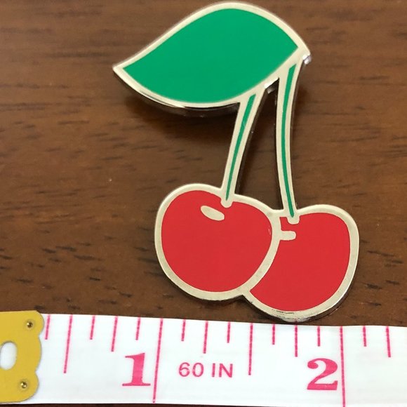 Cute Cherry Pin Brooch Pre-Owned. - Picture 8 of 13
